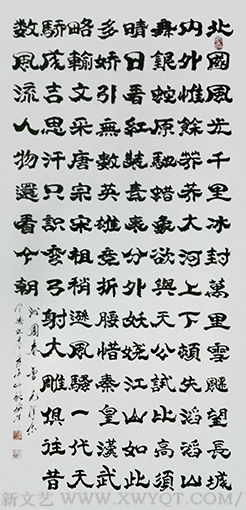 王德印作品《沁园春 雪》